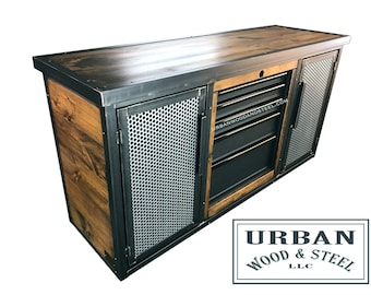 Manhattan Industrial Buffet Table
