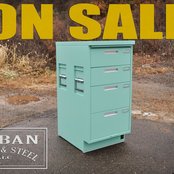 Vintage Metal Military Cabinet