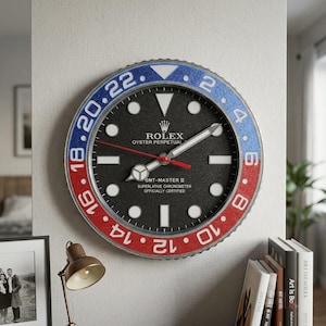 Rolex Pepsi Wanduhr