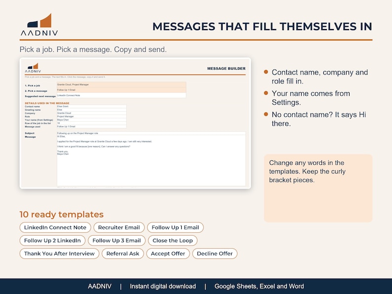 Job Search Command Center Tracker, Follow up Plan, Offer Compare ...