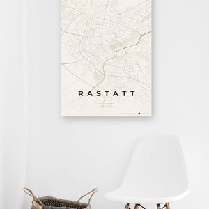 Rastatt Stadtplan Poster · Mittelbaden · Karte in 8 Farbwelten · Stadtkarte Wandbild Bild 10