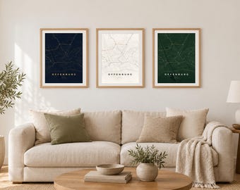 Offenburg Stadtplan Poster · Ortenau · Karte in 8 Farbwelten · Stadtkarte Wandbild