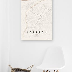 Lörrach City Map Poster · Wiesental · Map in 8 Color Schemes · City Map Wall Mural image 10