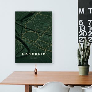 Mannheim Stadtplan Poster · Rhein-Neckar · Karte in 8 Farbwelten · Stadtkarte Wandbild image 11