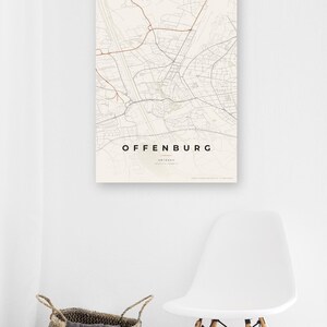 Offenburg City Map Poster · Ortenau · Map in 8 Color Schemes · City Map Wall Art image 3