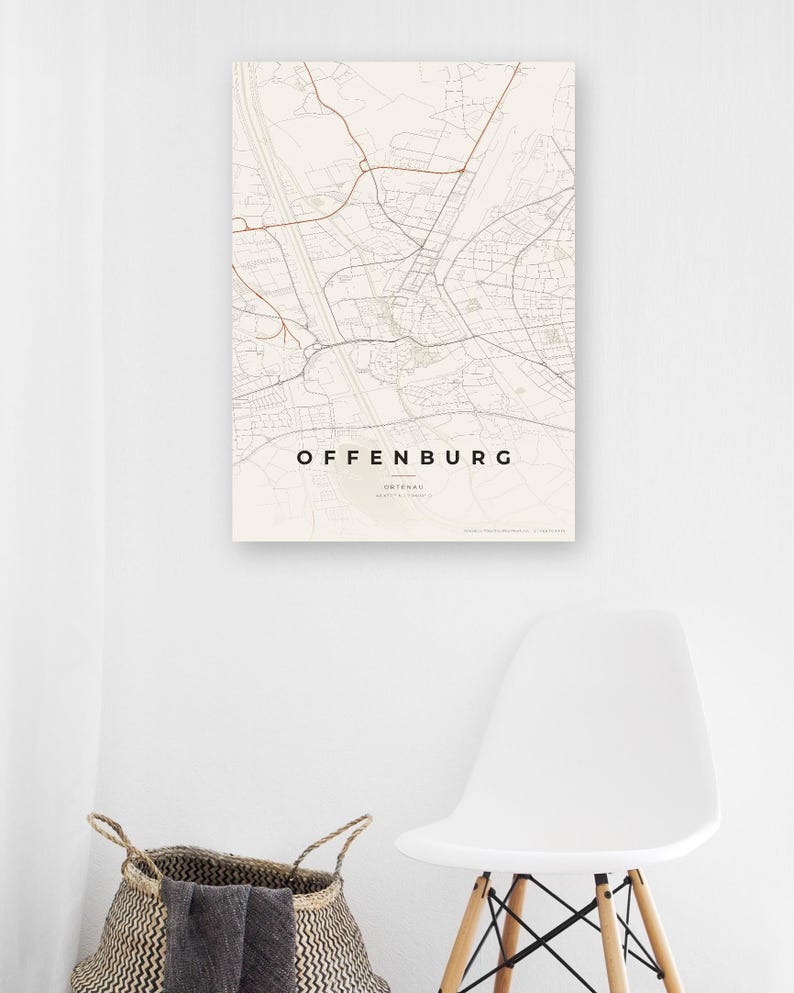 Offenburg City Map Poster · Ortenau · Map in 8 Color Schemes · City Map Wall Art image 3