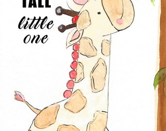Stand Tall Little One Watercolor Greeting Card