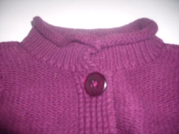 pretty plum baby sweater - image 1