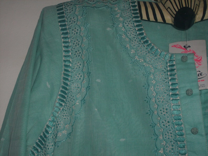 seafoam gauze maxi from Bombay ladies size 14 image 1