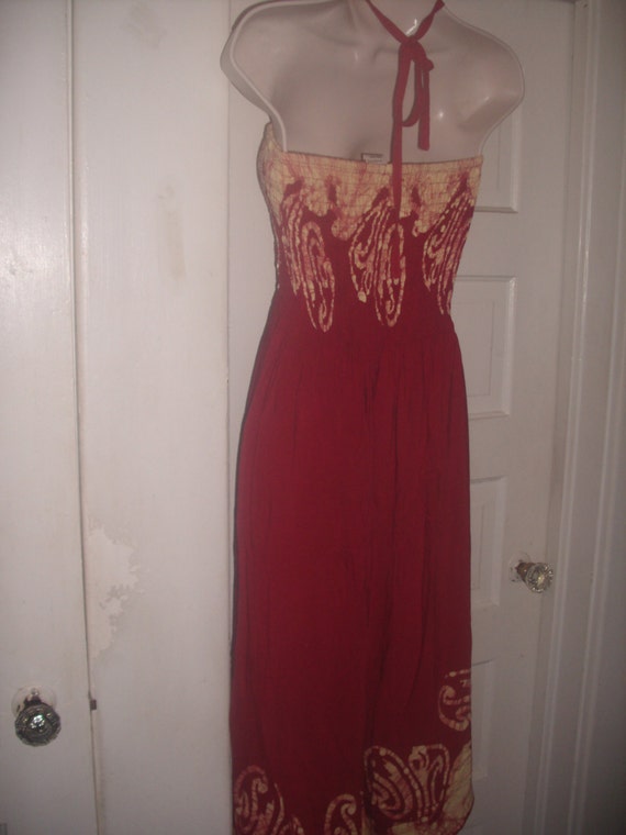 Vintage RAYON BATIK SUNDRESS - image 2