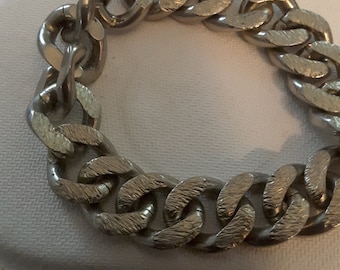 Vintage Napier silver Chain Link Bracelet