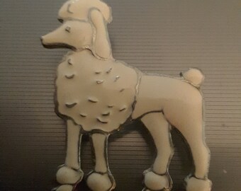 Vintage Standard Poodle Brooch