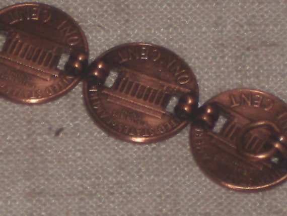 Vintage Copper Penny Bracelet - image 5