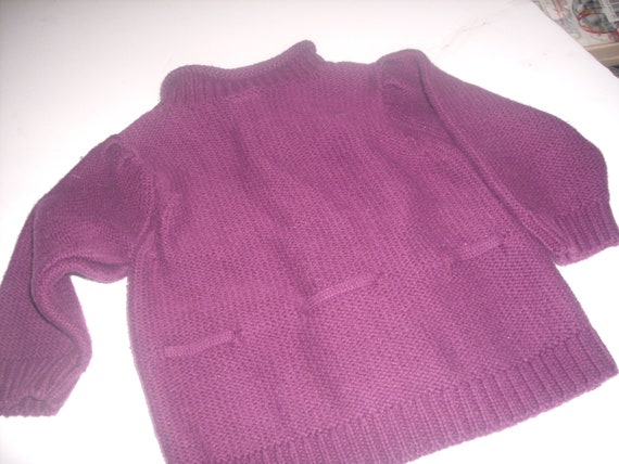 pretty plum baby sweater - image 4