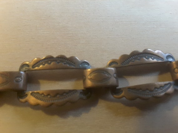 Vintage copper concho link bracelet - image 5