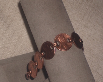 Vintage Copper Penny Bracelet