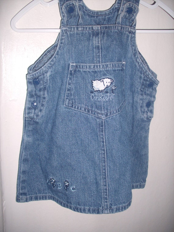 Vintage Oshkosh DENIM BABY DRESS - image 2