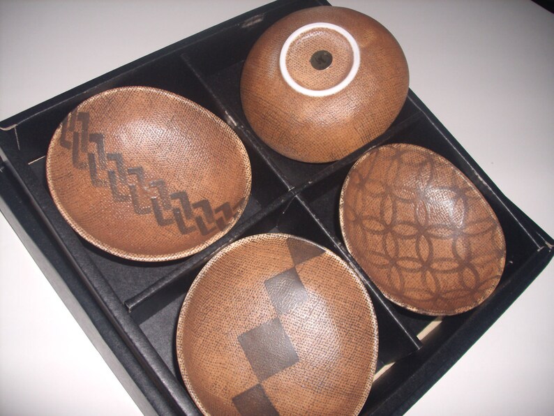 Vintage Kotobuki Pottery Bowl Set Etsy