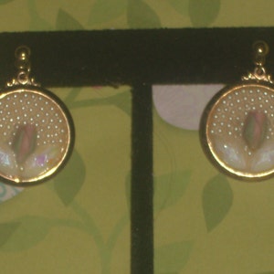 Vintage Rosebud Earrings image 1