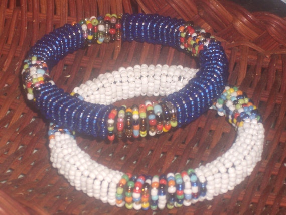 Vintage SEED BEAD BANGLES - image 1