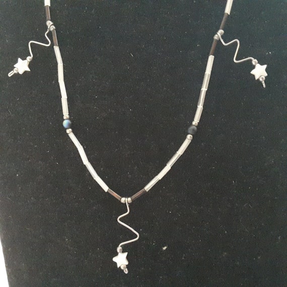 Cosmic falling star handmade necklace gender neut… - image 1