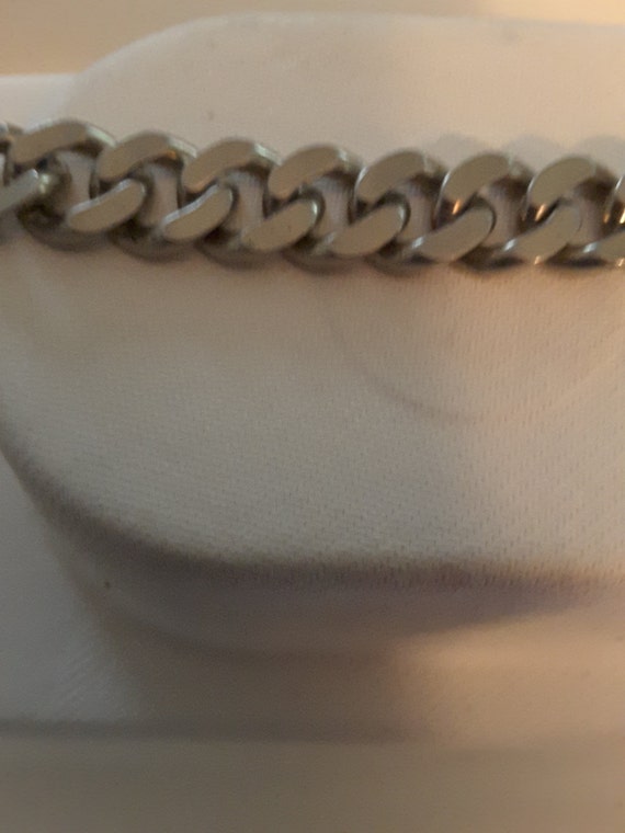 Vintage Napier silver Chain Link Bracelet - image 4