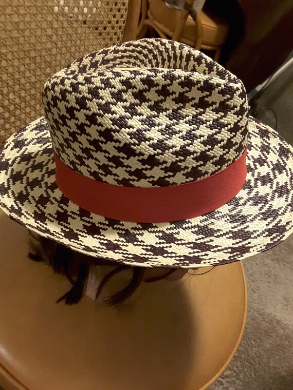 Vintage unisex straw hat - image 2