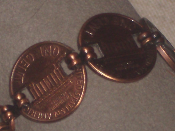 Vintage Copper Penny Bracelet - image 4