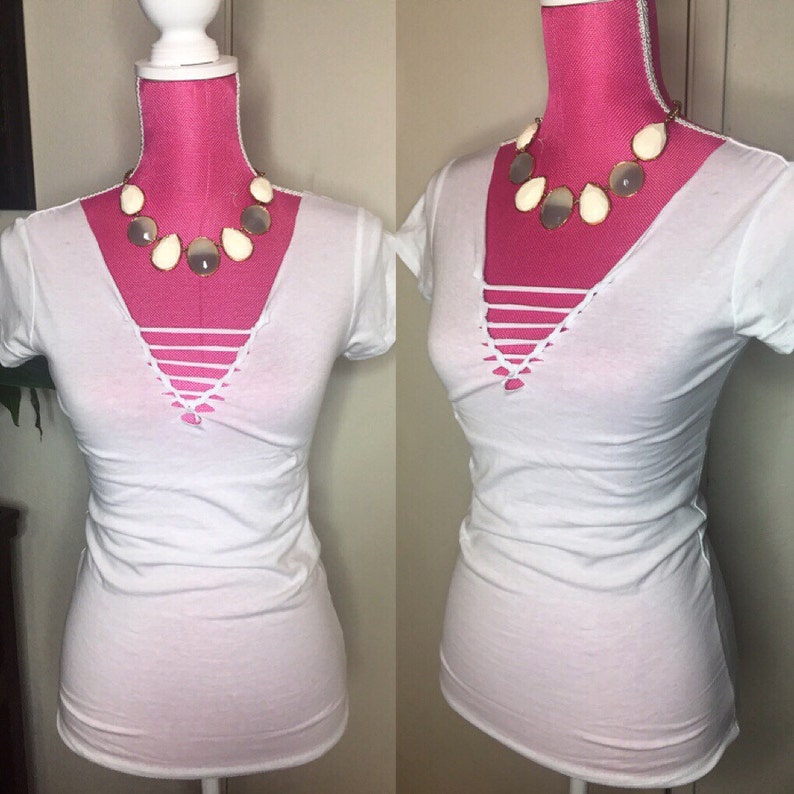 V-Neck Cutout Top