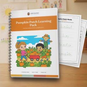 Pumpkin Patch Learning Pack, seasonal activities, holiday crafts, preschool crafts | Ages 4–6 Printable PDF