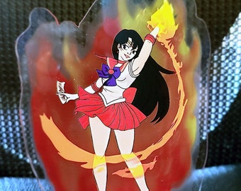 Sailor Mars 6 inch Acrylic Standee | Anime, fire, acrylic figure, inner senshi, acrylic stand