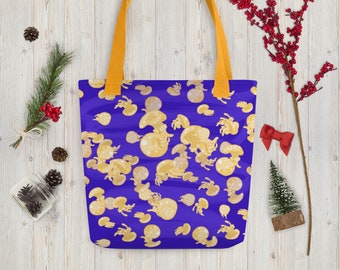 Yellow Jellyfish Tote bag