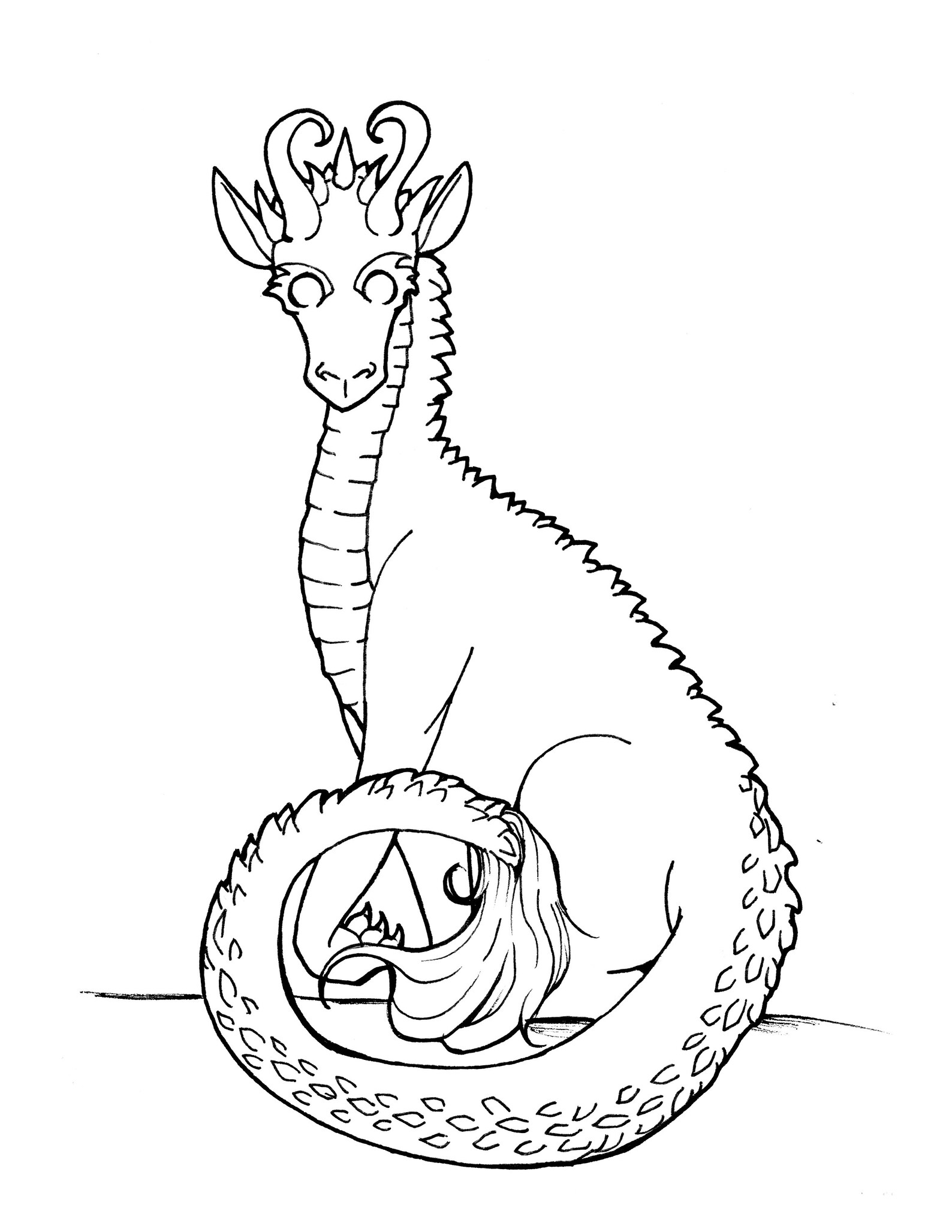 Dragonheart Draco Drawings Sketch Coloring Page