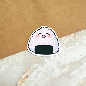 Onigiri Emojis 2" Vinyl Sticker Set | Cute Rice Ball Sticker, Food Fun ...