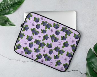 OPRUIMING Cascades van Bramen Laptop Sleeve | Macbook pro 13 15 geval, laptop sleeve, schattige bessen patroon, Blackberry kunst