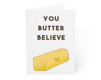Butter Loaf Anniversary Valentine Greeting Cards (1, 10, 30, and 50pcs)