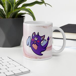 I Think You&#39;re Awesome Kawaii Monster mug | funny mug, one-eyed monster, cute gift mug