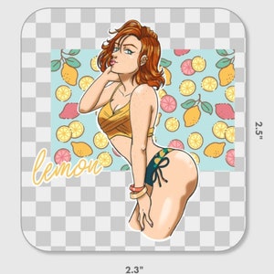 Lemon Gall Sticker | Mermay, Lemon Sticker, transparenter Sticker, süßes Meer Sticker