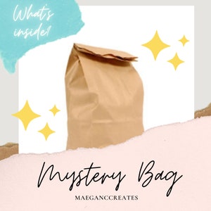 Pequeña BOLSA MISTERIOSA / Venta de segundos, pegatinas de vinilo Kawaii, lindos alfileres de solapa, llavero acrílico, cinta washi artística