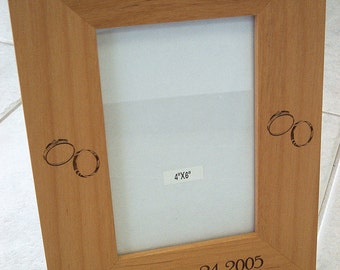 Wedding Picture Frame - Holds 4" x 6" Photo