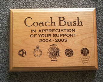 COACH Plaque - 5" x 7"