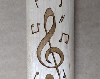 MUSIC - Maple Wood Lighter Holder - Does not include lighter