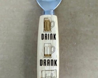 Drink-Drank-Drunk - Bottle Opener - Maple wood