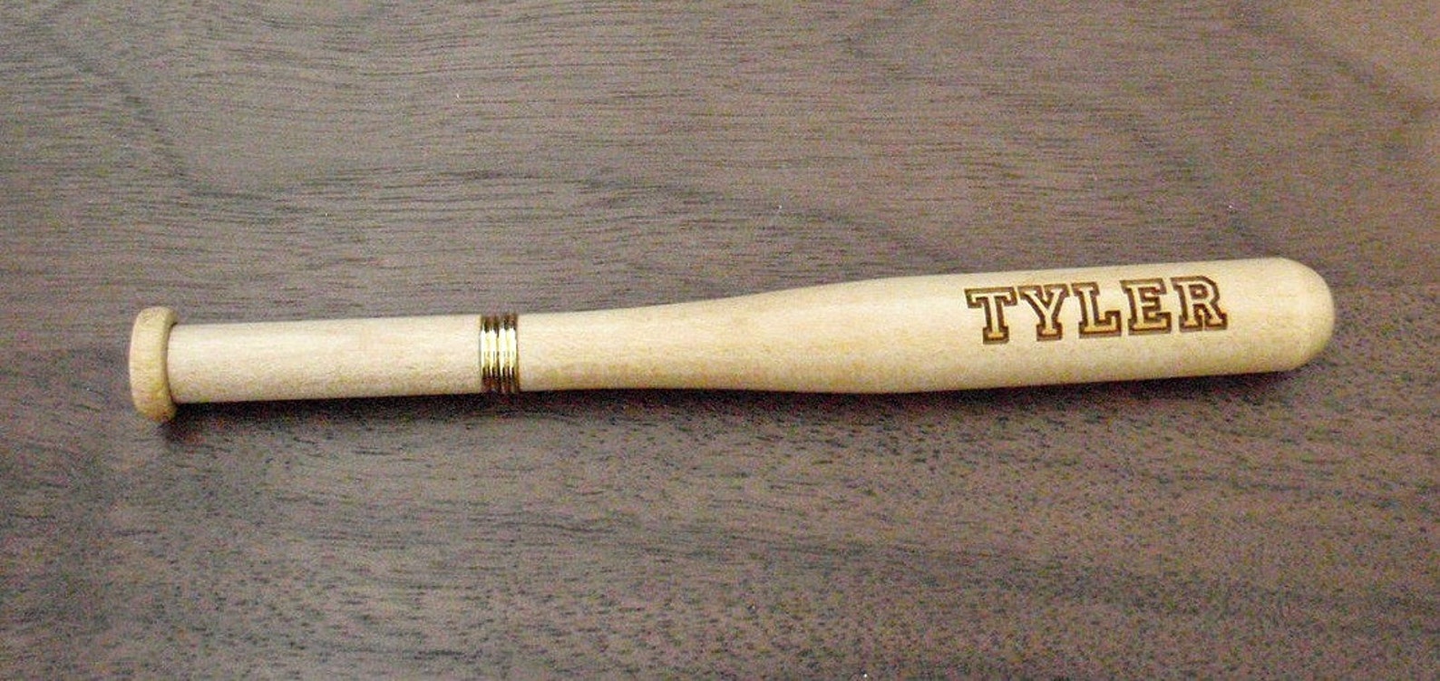 BATTERUP Baseball Bat Ink Pen 5 1/4 Long Personalized Etsy