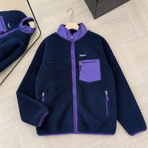 Unisex sherpa fleecejacka, dragkedja för utomhusbruk