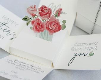 Mother's Day Gift, Mother's Day Card, MDay Gift, Grandma Gift, Mother's Day Jewelry, Mothers Day Gift Box, Mother's Day Pop Up Card