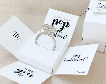 Bridesmaid Proposal Box, Bridesmaid Proposal, Will You Be My Bridesmaid Card, Unique Bridesmaid Proposal Gift, Wedding Party Proposal Box