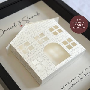 1st Anniversary Gifts For Husband, Valentine’s Day Gift For Her, Wedding Song Lyrics Gift, First Dance Lyrics, 1st Anniversary Gift Paper