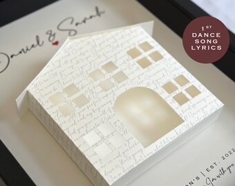 1st Anniversary Gifts For Husband, Valentine’s Day Gift For Her, Wedding Song Lyrics Gift, First Dance Lyrics, 1st Anniversary Gift Paper