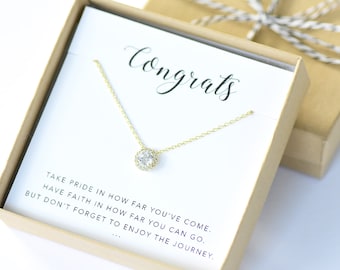 Graduation Gift For Her, Graduation Gift For Daughter, Graduation Necklace, Rose Gold Graduation Gift, New Grad Infinity Necklace